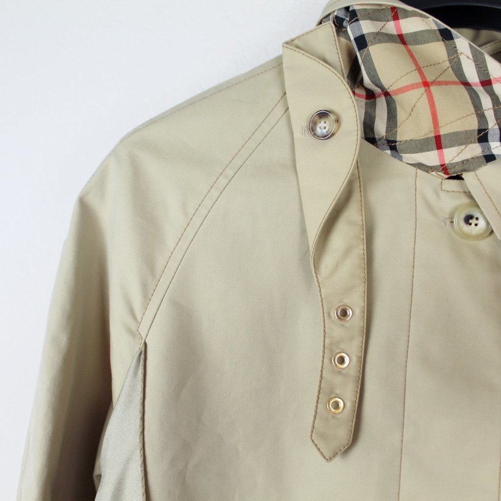 Burberry RUNWAY Scarf Trench Coat US 6 (UK 8/EU 40) Buckle Strap Long Sleeves - Picture 10 of 16